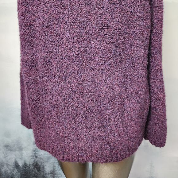 Ann Taylor Loft Wool Blend Purple Mock Neck Knit Sweater | Women's Small - Picture 10 of 12